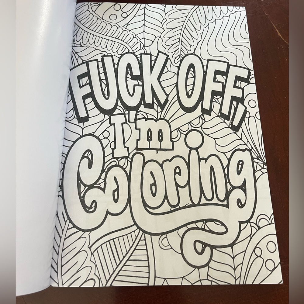 NWT Funny Coffee & Inappropriate Thoughts Adult Coloring Book. - Picture 9 of 10